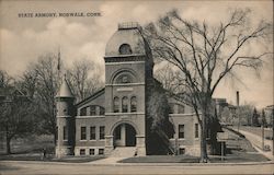 State Armory Norwalk, CT Postcard Postcard Postcard