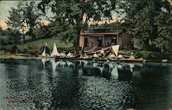 Cheemaun Canoe Lodge From the Hudson Postcard