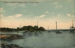 Harbor at Thimble Islands Stony Creek, CT Postcard Postcard Postcard