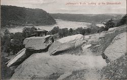 Jefferson's Rock, Looking up the Shenandoah Harpers Ferry, WV Postcard Postcard Postcard