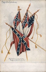 Flags of the Confederacy Postcard