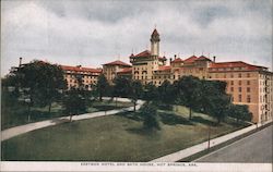 Eastman Hotel and Bath House Postcard