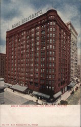 Great Northern Hotel and Building Chicago, IL Postcard Postcard Postcard