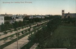 Broadway Ave. Looking East Winnipeg, MB Canada Manitoba Postcard Postcard Postcard