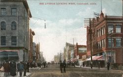 8th Avenue Looking West Postcard