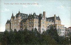 Tacoma High School, the Finest West of Chicago Illinois Postcard Postcard Postcard