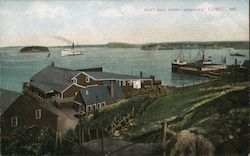 Boat and Ferry Wharves Postcard