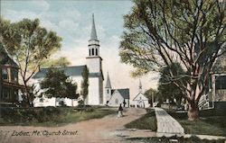 Church Street Lubec, ME Postcard Postcard Postcard