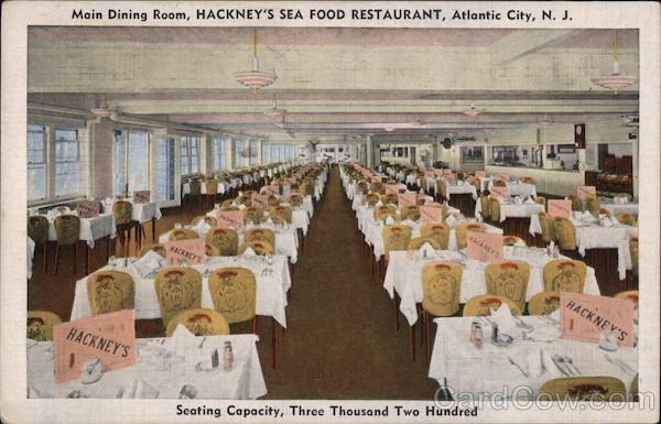Main Dining Room, Hackney's Sea Food Restaurant Atlantic City New Jersey