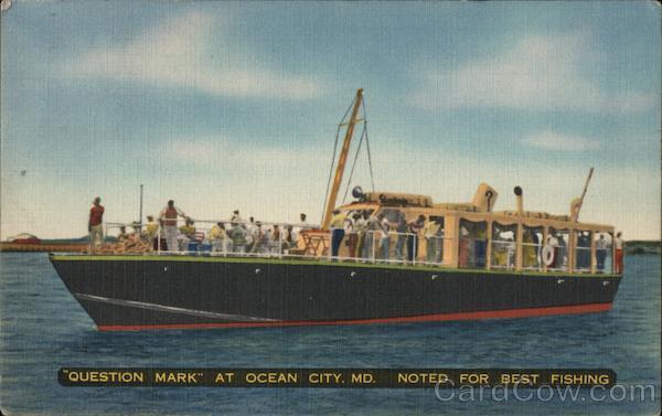 Question Mark At Ocean City, MD. Maryland