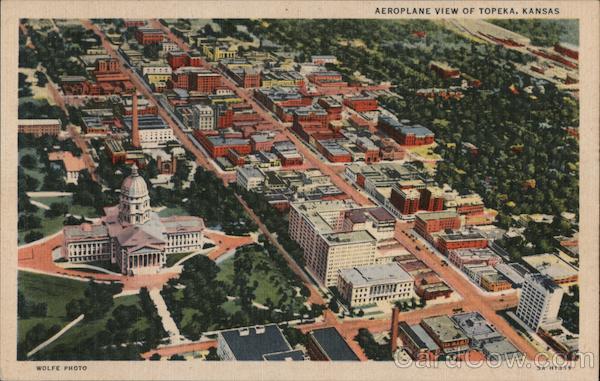 Aeroplane View Topeka Kansas