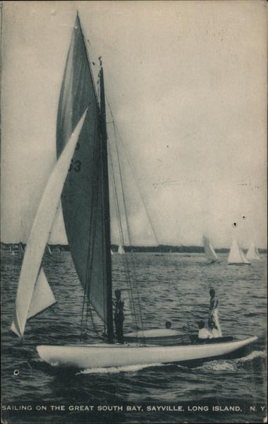 Sailing on the Great South Bay, Long Island Sayville New York