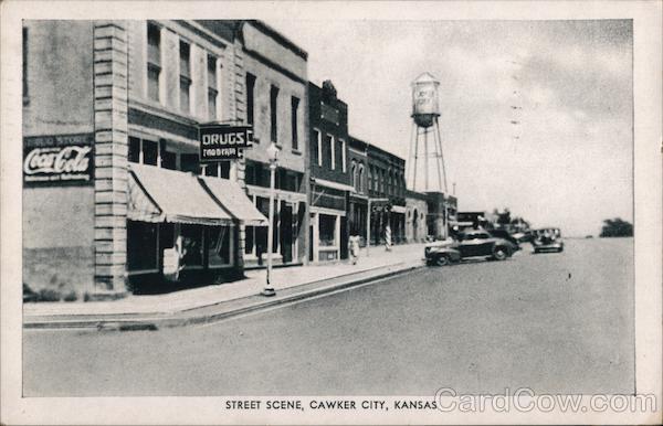 Street Scene, Cawker City, Kansas