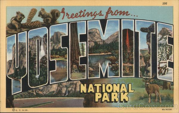 Greetings from Yosemite National Park