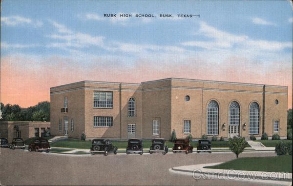 Rusk High School, Home Economics and Agriculture Building, erected 1935 Texas