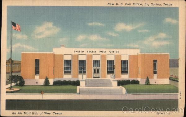 New U.S. Post Office, Big Spring, Texas