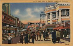 A Daily Scene on the Pike Postcard
