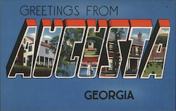 Greetings from Augusta, Georgia Postcard