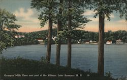 Georges' Mills Cove and Part of the Village Sunapee, NH Postcard Postcard Postcard