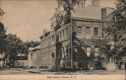 High School Greene, NY Postcard Postcard Postcard