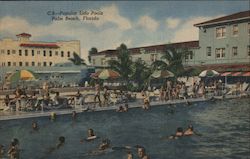 Popular Lido Pools Postcard