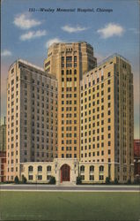 Wesley Memorial Hospital Postcard