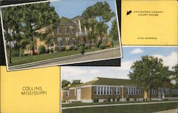 Covington County Court House Postcard