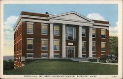 Morris Hall, East Maine Conference Seminary Postcard