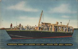 "Question Mark" At Ocean City, MD. Postcard