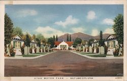 Utah Motor Park Postcard