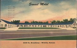 Sunset Motel Postcard