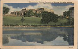 Administration Building, University of Kansas Postcard