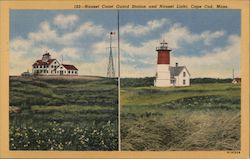 Nauset Coast Guard Station and Nauset Light Eastham, MA Postcard Postcard Postcard