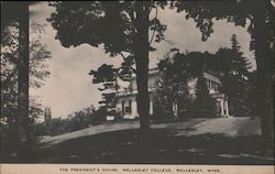 The President's House, Wellesley College Massachusetts Postcard Postcard Postcard