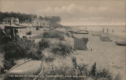 The Beach at Grindell's Dennis Port, MA Postcard Postcard Postcard