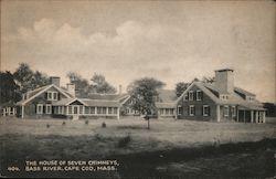 The House of Seven Chimneys, Bass River, Cape Cod Postcard