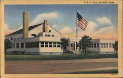 U.S.O. Club Postcard