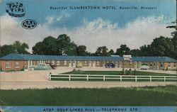 Beautiful Slumbertown Motel Boonville, MO Postcard Postcard Postcard