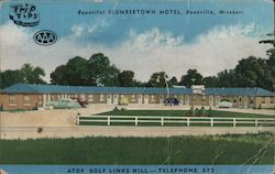 Beautiful Slumbertown Motel Boonville, MO Postcard Postcard Postcard