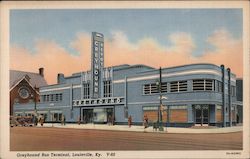 Greyhound Bus Terminal Louisville, KY Postcard Postcard Postcard