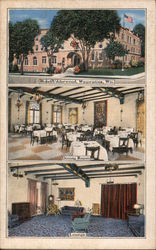 Hotel Underwood, Wauwatosa, Wis., Dining Room, Lounge Postcard