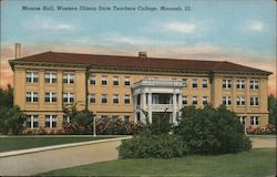 Monroe Hall, Western Illinois State Teachers College Macomb, IL Postcard Postcard Postcard