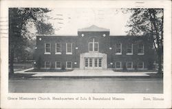 Grace Missionary Church, Headquarters of Zulu & Basutoland Mission Postcard