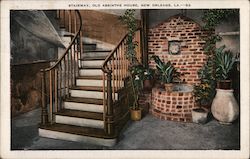 Stairway, Old Abinthe House Postcard