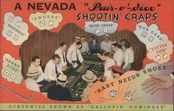 Shootin' Craps Postcard