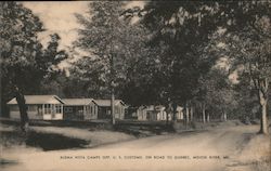 Buena Vista Camps, Opposite U.S. Customs on Road to Quebec Postcard