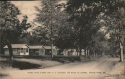 Buena Vista Camps, Opposite U.S. Customs on Road to Quebec Moose River, ME Postcard Postcard Postcard