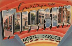 Greetings from Williston North Dakota Postcard Postcard Postcard