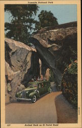 Arched Rock on El Portal Road, Yosemite National Park Postcard Postcard Postcard