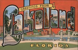 Greetings from Lakeland Florida Postcard